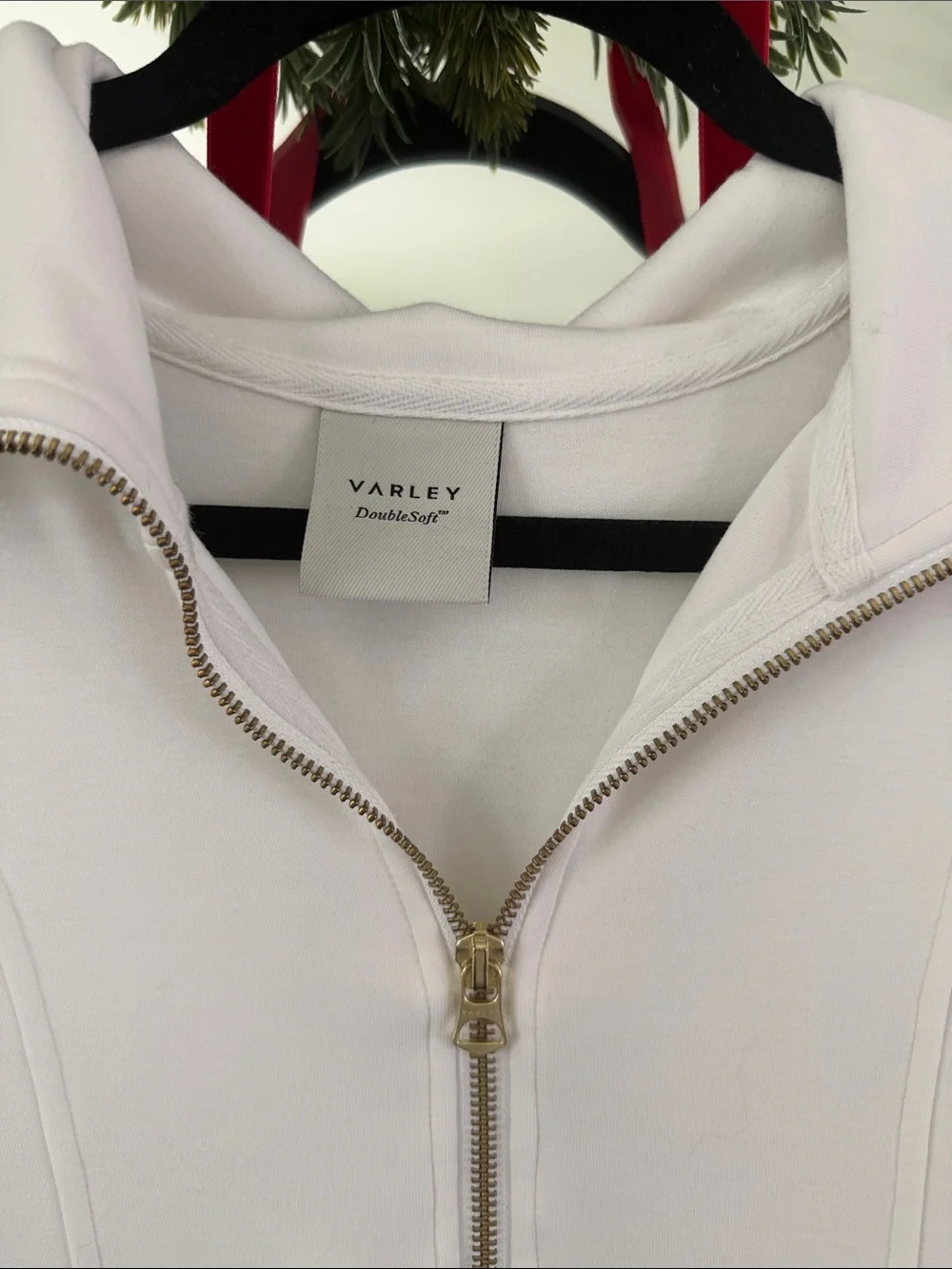 Varley White Half-Zip Cowl Sweatshirt - Picture 2 of 5
